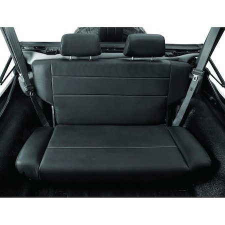Bestop Jeep Rear Bench Seat Trailmax II Fold-N-Tumble Seat For Jeep 1955-1983 CJ5 All Vinyl 39440-01